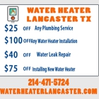 Water Heater Lancaster TX