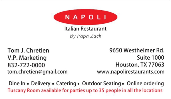 Napoli Italian on Westheimer By Papa Zack - Houston, TX