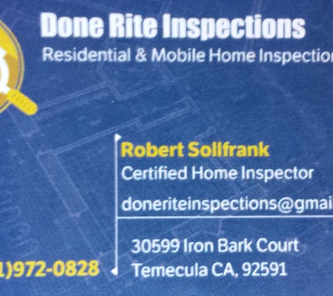 Done Rite Inspections - Temecula, CA