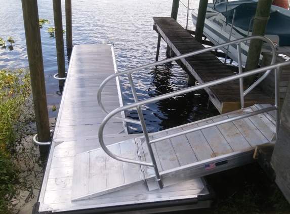 Sunset deck Co. - Orlando, FL. Aluminum floating dock Apopka FL