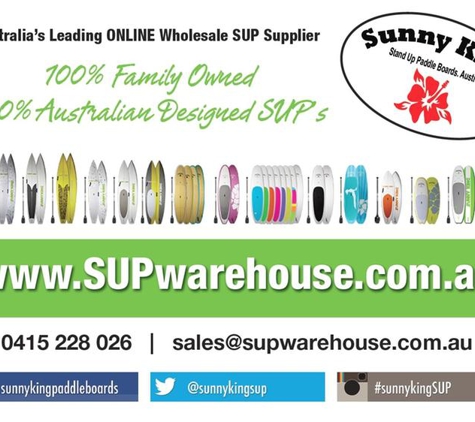 SUP Warehouse - Mordialloc, VIC. Sunny King Paddle Boards