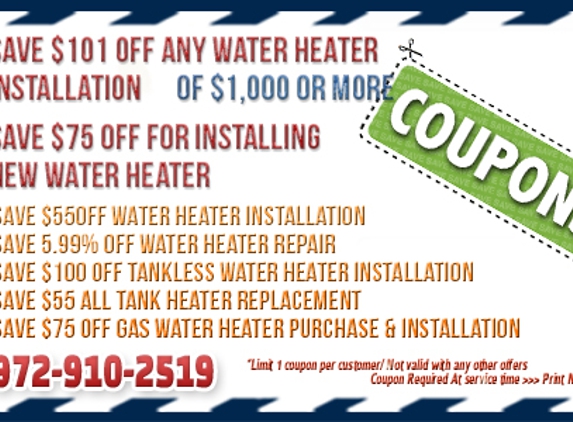 Water Heater Flower Mound TX - Flower Mound, TX