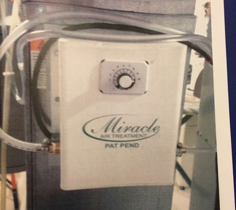 Miracle Heating & Air Conditioning. A patent pending whole-house air purification system invented by Randall Roe, President, Miracle Heating & Air Conditioning. Ask about it!