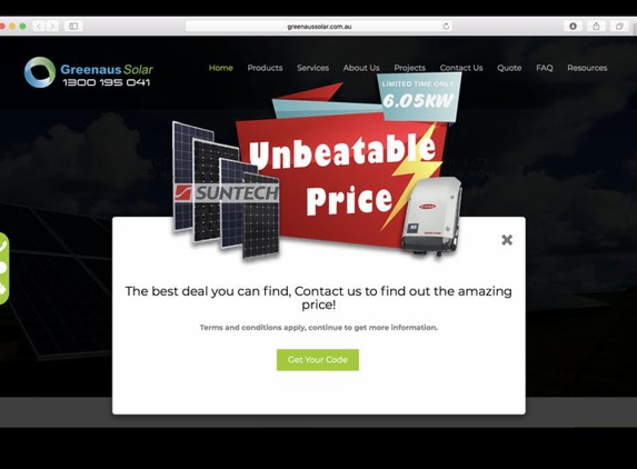 YNW Web and Apps - Adelaide, SA. promotion popups