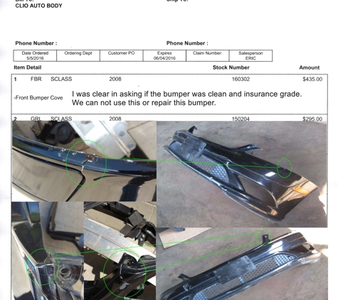 Pacific Motors - Detroit, MI. They sell junk, i took the pictures on the left and the pictures on the right is what they sent me. you cant tell if it cracked or a Scratch