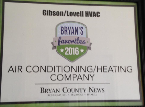 Gibson / Lovell HVAC - Richmond Hill, GA