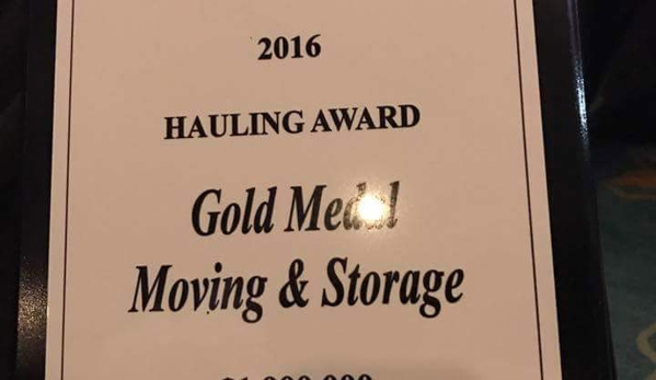 Gold Medal Moving & Storage - Santa Ana, CA. Domestic Booking Award