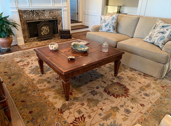 Nilipour Oriental Rugs - Birmingham, AL. Living room update with this timeless, traditional and transitional oriental rug balanced with neutrals and some colors for an added warmth.