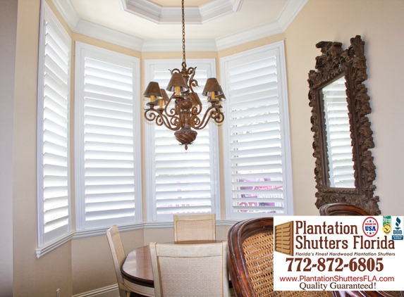 Plantation Shutters Fl, Inc. - Palm City, FL. We design, build & install the world's finest shutters window coverings. All to fit your décor & your budget, contact us today 772-872-6805.