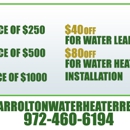Carrolton TX Water Heater Repair - Water Heaters