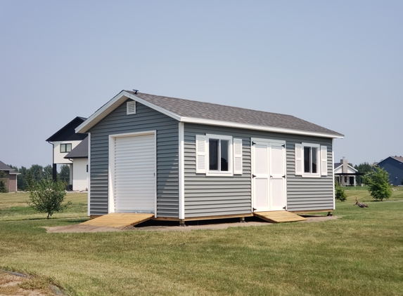 SquareShed Charlotte - Mooresville, NC. 12x24 Signature Series Storage Shed with Vinyl Siding, all Built On Site