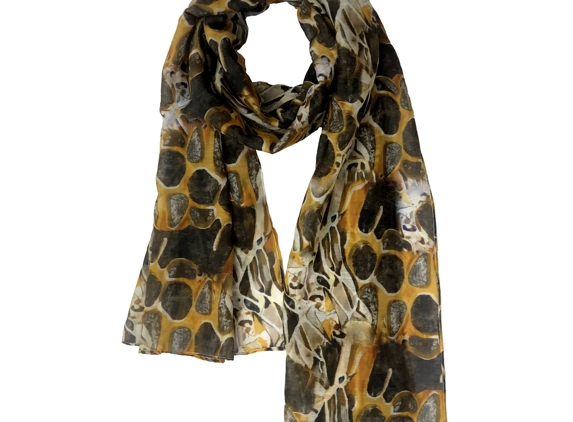 Dtex Prints LLC - Galloway, NJ. Oblong cotton silk scarf