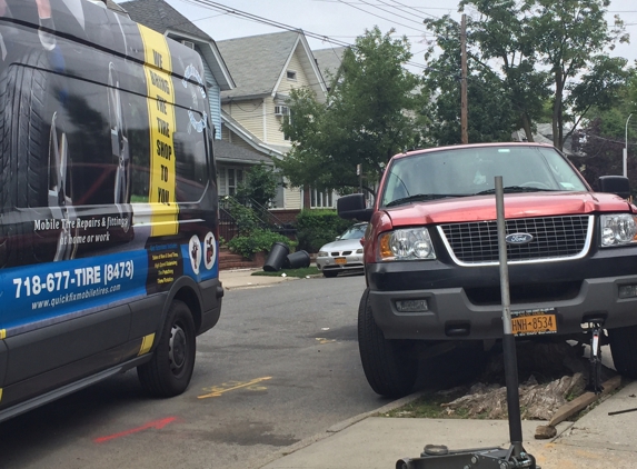 Quick Fix Mobile Tire Repair - Brooklyn, NY. Getting my tools out