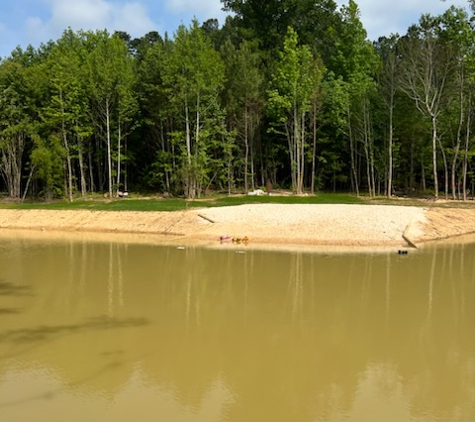 Solomon Grading - Burlington, NC. Pond with a beach