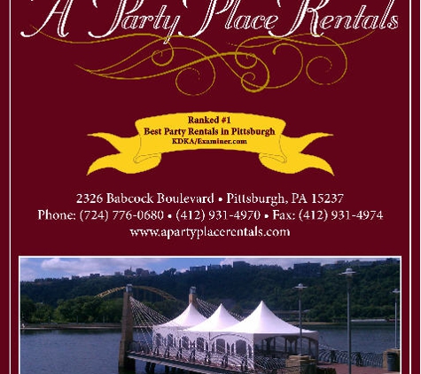 A Party Place Rentals - Pittsburgh, PA