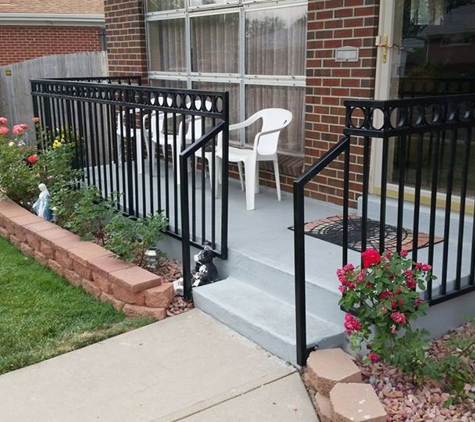 Santee Metal Works, LLC. Front Porch Handrails