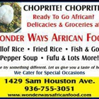 Wonder Ways African Food