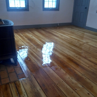 Hardwood Unlimited Floors Inc - Alton Bay, NH. Wet and shiny-when they dried, floors had this beautiful satin finish that made me love the floors!