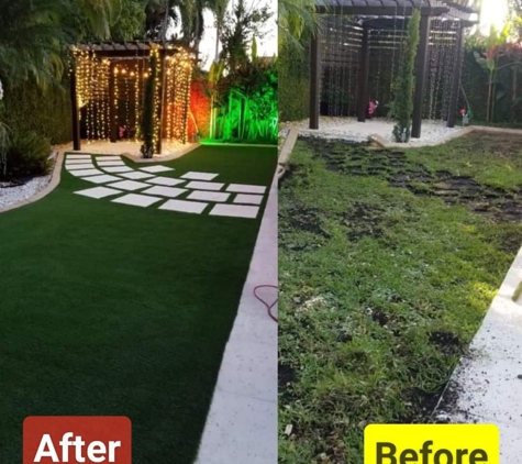 SB Lawn Solution - Hialeah, FL. Garden Transformation