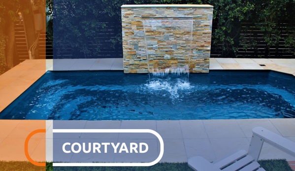 SJ Pools & Spas - Millbank, QLD. Courtyard