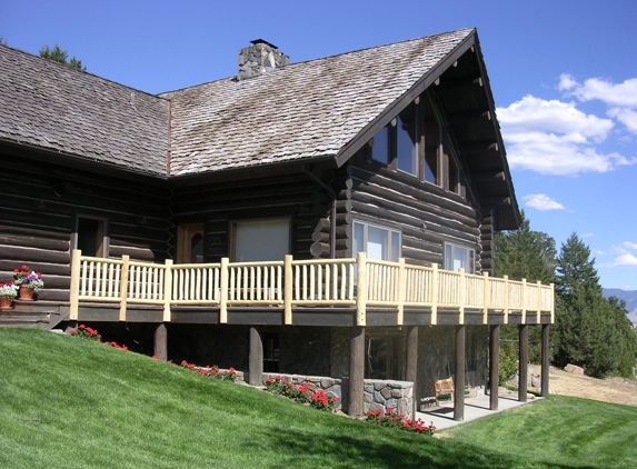 Terry's Hand Peeled Log Railings - Ennis, MT