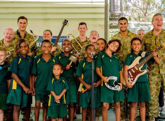 Cook Shire Council - Forsayth, QLD. 1st Battalion Royal Australian Regiment army big band with friends