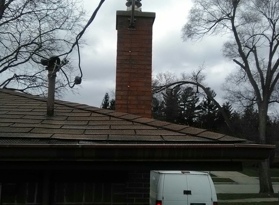 Jg&son construction - Lincoln Park, MI. Tuck pointed chimney