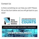 Valley Document Solutions - Litigation Support Services