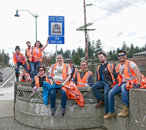 O Bee Credit Union - Tumwater, WA. Adopt-A-Road Crew