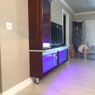 Fletcher's Cabinetry of Palm Beach - North Palm Beach, FL. Custom LED Living Room Center