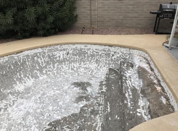 Stewart Pool Plastering & Repair - Vail, AZ. Before