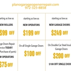 Plano Garage Opener Repair