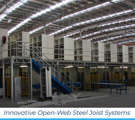 A Tank Industries Pty Ltd - Dingley Village, VIC. Innovative Open‑Web Steel Joist Systems