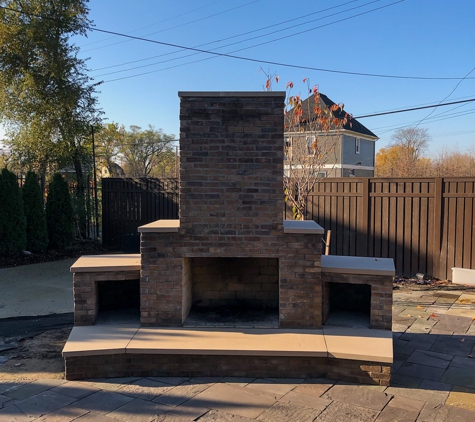 N&M Restoration - Royal Oak, MI. Outdoor Fireplace