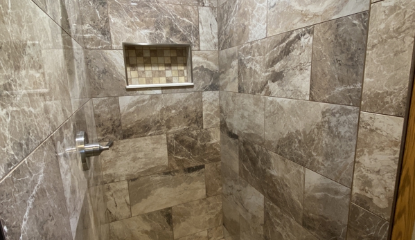 Bravo Tile. Love this shower work!