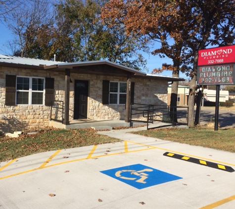 Diamond Plumbing - Ada, OK. Our office at 1401 Cradduck, Ada, OK 74820