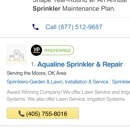 Aqualine Sprinkler & Repair - Sprinklers-Garden & Lawn