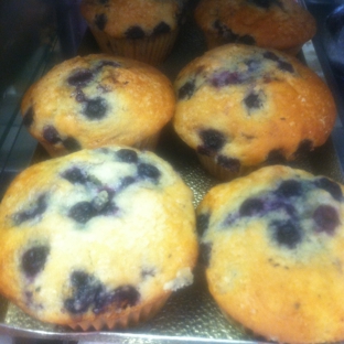 Arthur's Pastry Shop - Medford, MA. giant blueberry muffin.