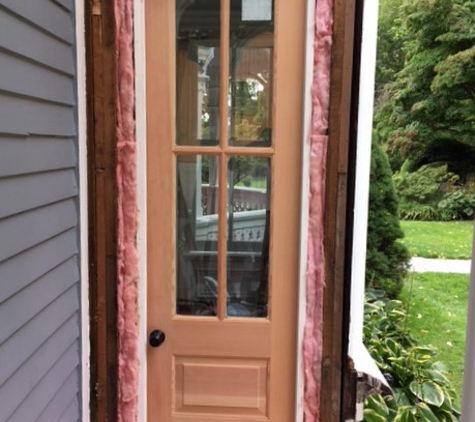 Ruppert Painting, LLC - Middle River, MD. new custom door with insulation