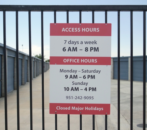 Security Public Storage- Moreno Valley - Moreno Valley, CA. Access 6AM-8PM 7 days a week