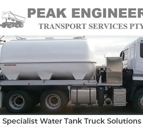 Peak Engineering Transport Services Pty Ltd - Peak Crossing, QLD. Specialist Water Tank Truck Solutions