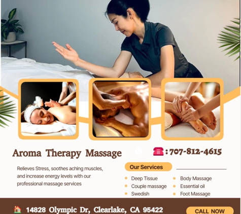 Aroma Therapy Massage - Clearlake, CA