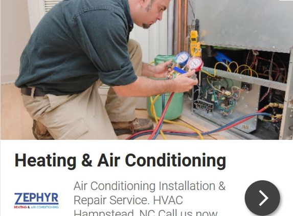 Zephyr Heating and Air Conditioning Inc. - Hampstead, NC