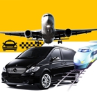 Black taxicab airport transportation