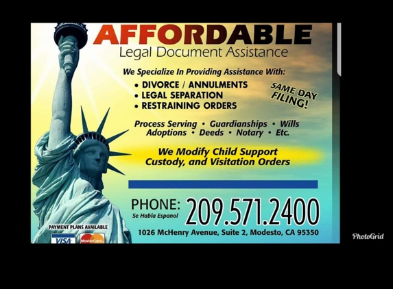 Affordable Legal Document Assistance. 209 5712400