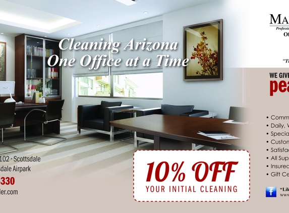 Maids to Order of Maricopa County AZ - Scottsdale, AZ. Commercial and Office Cleaning available.