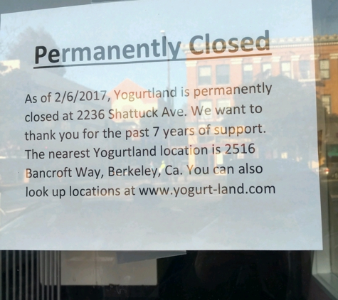 YogurtLand - Berkeley, CA