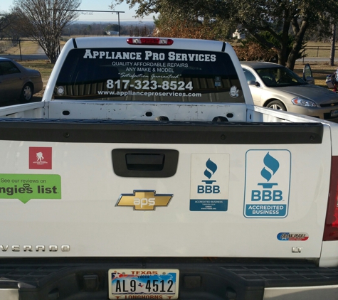 Appliance Pro Service - Weatherford, TX. Applianceproservices.com