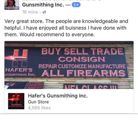 Hafer's Gunsmithing Inc - Hagerstown, MD