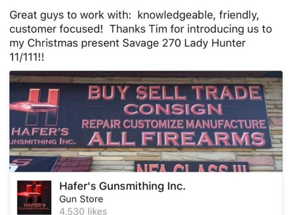 Hafer's Gunsmithing Inc - Hagerstown, MD